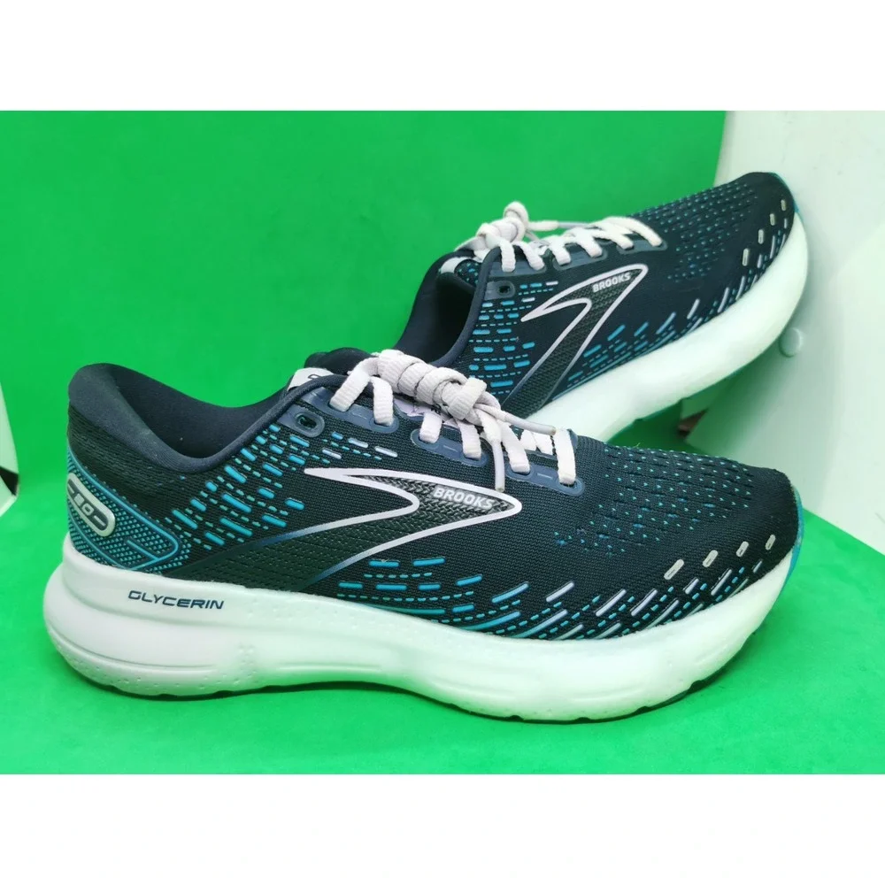 Brooks Glycerin Women's Shoes - Dark Blue and Teal - Picture 13 of 16